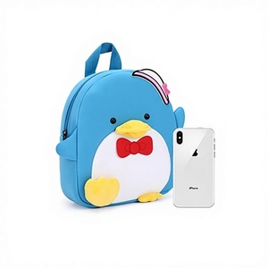UOO Cute Customizable Logo Unisex <b>Toddler</b> <b>Backpack</b> Waterproof Neoprene with Animal Prints Daily Use - Product Image 1