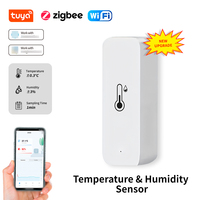 Sensor de temperatura inteligente Zigbee Wifi Sensor de temperatura y humedad Tuya