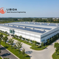 Edificio Prefabricado de Acero, Económico, Moderno y Ligero, para Almacenamiento Industrial o Agrícola, Edificio Comercial Prefabricado