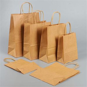 Logo personalizzato stampato Bolsas de Papel Kraft-borse della spesa alla moda con manici hdpk busta di <span class=keywords><strong>carta</strong></span> saco de papel bolsa de p - Product Image 1