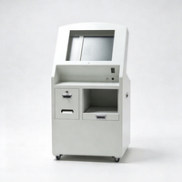 Supports de kiosque en tôle sur mesure, conçus pour terminal d'impression et de consultation de documents, écran d'affichage inclus