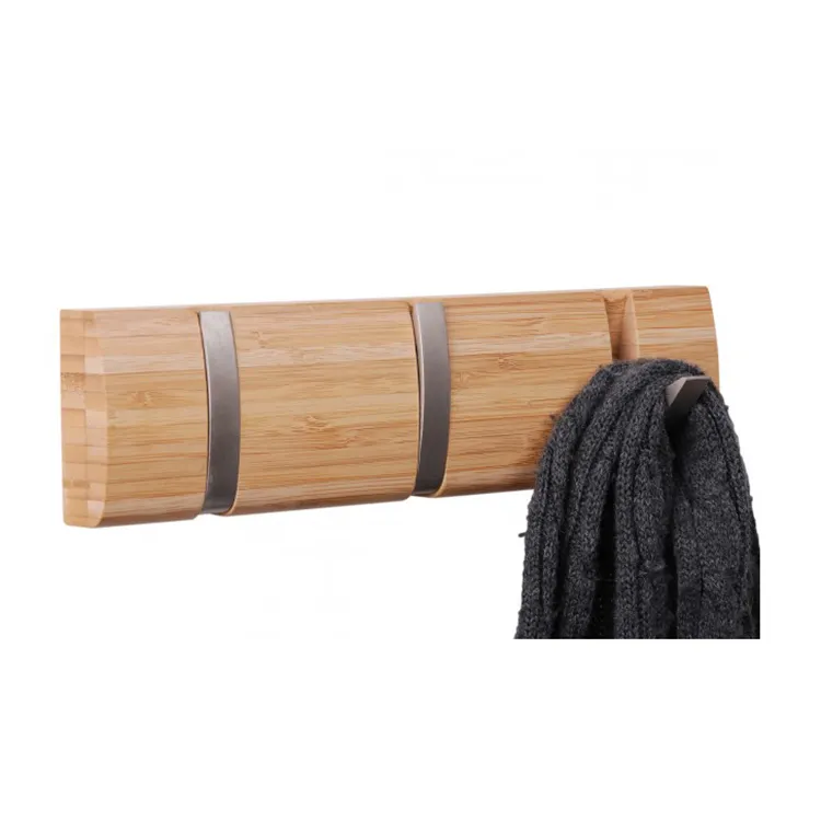 벤치 휴대용 벽 나무 코트 랙