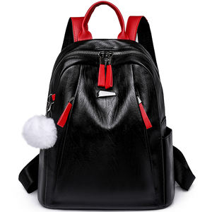 Mochilas de diseñador de marca famosa para <span class=keywords><strong>mujer</strong></span>, mochilas escolares de gran capacidad, Color sólido a la moda, de cuero PU de alta calidad, 2023 - Product Image 1