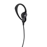 PMLN6125 1 Kabel Earpiece Hitam Hanya untuk Penerima dengan Gantungan Telinga untuk Headset Radio Dua Arah Seri MTP6550 MTP6650 MTP850 XPR7000