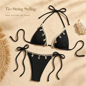 Bas de bikini côtelé pour femme, maillot de bain, tenue de plage pour piscine, resort, vacances - Product Image 4
