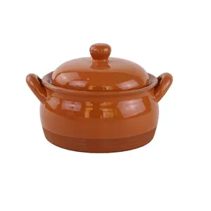 Home decoration Kitchenware tableware terracotta Clay Pot Ceramic Soup Pot Porcelain Bowl with lid