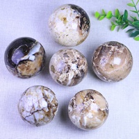 Vente en gros de sphères de calcite chocolat naturelle bon marché, pierre de cristal de guérison, boule de quartz artisanale pour la décoration