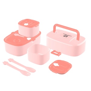 Lonchera Escolar Bento para Niños y Adultos, de Gran Capacidad, Linda, Libre de BPA, Apta para Microondas, con Divisores - Product Image 4