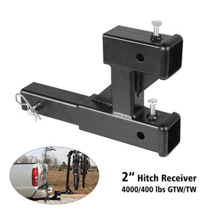 Attelage de remorque double allongé, capacité de charge 3000 kg, barre de remorquage noire YC102643 - Product Image 2