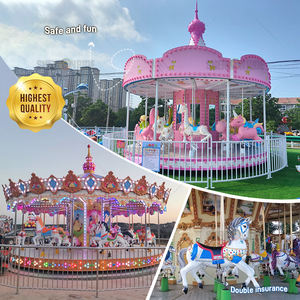 Carnaval Niños Diversión Paseo Doble Capa Carrusel Caballos Para Niños Adultos - Product Image 1