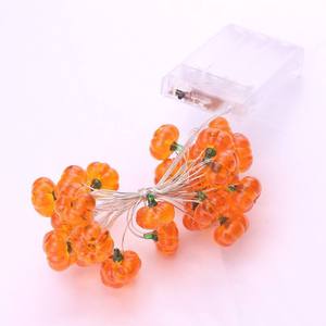 <b>Battery</b>-Powered 1M 2M 3M Pumpkin Copper String <b>Light</b> for Creating Romantic Atmosphere in Bedroom Holiday Party Lighting - Product Image 2