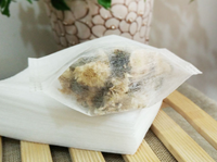 Sachet de thé pliant en fibre de maïs jetable, sachet filtre, sac d'assaisonnement