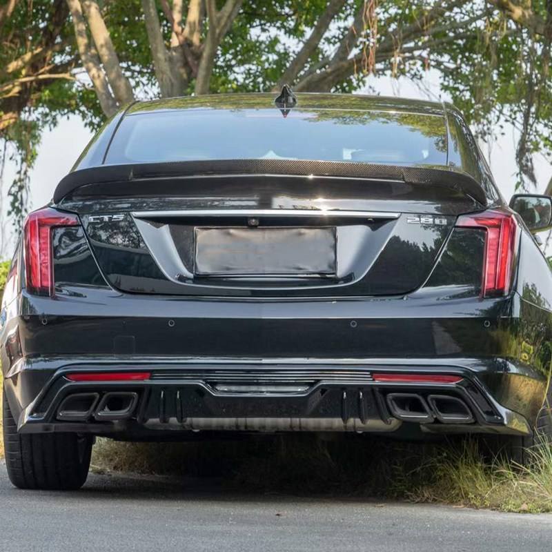 Rear Diffuser Bumper Lip for Cadillac CT5 2020-2023 Car Diffuse with ...