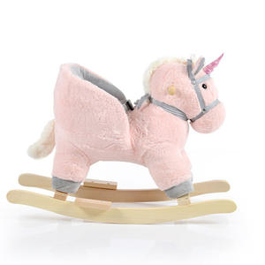 2025 meilleur choix enfants en peluche licorne Animal <span class=keywords><strong>roues</strong></span> à bascule marche jouet équitation chaise à bascule pour bébé - Product Image 2