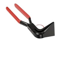 Pince à bordure coudée Xinweida avec poignée plastifiée, mâchoires dentelées antidérapantes, ensemble combiné multi-angles 3 pièces à bec plat