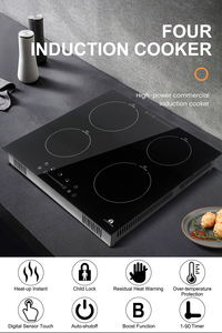 Restaurant Villa Espagne 600mm Plaque à induction Cuisinière électrique à quatre brûleurs encastrés Cuisinière à induction - Product Image 3