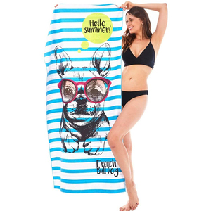 Venta caliente personalizado de alta calidad 100% poliéster <span class=keywords><strong>microfibra</strong></span> lujo sublimado impreso Toallas de playa con logotipo - Product Image 1