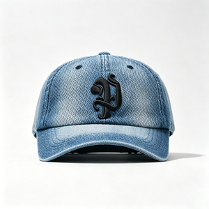 Custom Embroidered Distressed Denim <b>Dad</b> <b>Hat</b> Vintage Washed 6-Panel Metal Buckle Unisex 100% Cotton All Seasons Bulk Order - Product Image 5