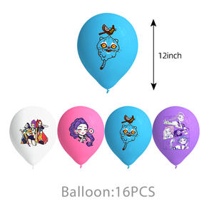 مجموعة كرتون صياد شيطان فتاة أنيمي تحت عنوان أدوات الطعام حفلة عيد ميلاد HBD راية لوحات ورقية لوازم عيد الفصح هالوين - Product Image 6