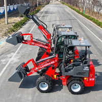 Chargeur hydraulique ISO 2,5 tonnes, transmission 4x4, chargeur de matériaux de construction, petit chargeur sur roues, cabine optionnelle avec climatisation, livraison gratuite