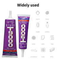 Colle adhésive transparente flexible Zhanlida T9000 15ml à faible odeur, non jaunissante, avec aiguille de précision pour blocs de construction, bijoux et artisanat