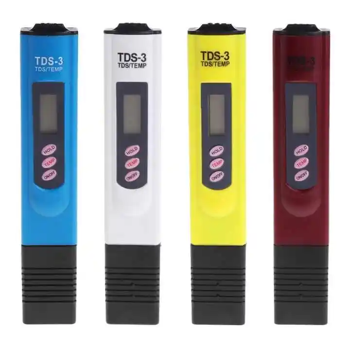 Qualidade da água Medidor LCD Pen 0-9990 PPM Faixa de Medição Portátil TDS Tester para Indústria de Aquicultura Hospitais Piscinas