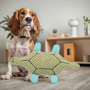 Fabrika yüksek kalite <span class=keywords><strong>Pet</strong></span> peluş deniz yaşamı hayvan pembe yeşil kaplumbağa şekilli oyuncaklar interaktif gıcırtılı diş temizleme çiğnemek köpek oyuncaklar - Product Image 1