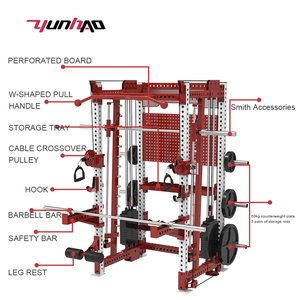 Đa chức năng thép Smith máy với hệ thống cáp cho nhà phòng tập thể dục sức mạnh Đào Tạo - Product Image 1