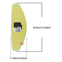 Film anti-buée RPHA12 HJ42 pour visière de casque intégral, insert de protection pour moto, autocollant anti-buée imperméable, lentille durable, accessoires