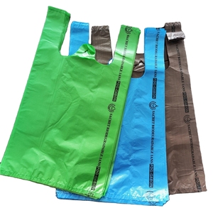 ขายดี ถุงเสื้อยืด HDPE สีน้ำเงินแบบกำหนดเอง ถุงช้อปปิ้งจากโรงงาน ราคาถูกกว่า - Product Image 1