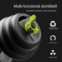 Ensemble d'haltères et de barres réglables Muxin, équipement de fitness écologique pour débutants, fabriqué en caoutchouc durable