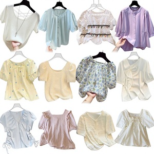 Camiseta Corta para Mujer, Estilo Ajustado de Alta Calidad con Cuello Holgado, Manga Corta, Decoración con Cuentas, Verano, Venta al Por Mayor, Talla Personalizada <span class=keywords><strong>XS</strong></span> - Product Image 1
