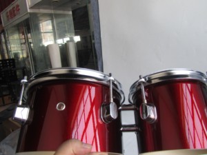 Tambor <span class=keywords><strong>Bongo</strong></span> de percusión profesional de alto grado, abedul y PVC con parches de piel de oveja, estilo Cajon - Product Image 3