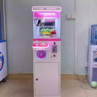 KAIMI Promotion Machine à griffes mini pour bonbons et poupées, pour la maison et les commerces, jeu de pêche de jouets, fonctionnement à pièces/jetons, 110-220V