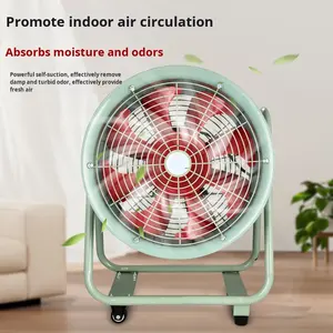 Kipas aliran aksial portabel 220V kipas ventilasi portabel industri kipas pembuangan kuat portabel penghilang debu - Product Image 4
