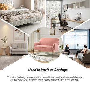 Set di Arredamento Moderno e Lussuoso per Soggiorno, Divano Pieghevole in Tessuto, Cassettiera, Tavolino da Caffè, Set di 3 Pezzi - Product Image 5