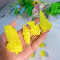 En gros En Vrac Naturel Roche Pierre Brute Jaune Soufre Professionnel Cristal Cluster Guérison Spécimen Minéral Cadeau pour Fengshui