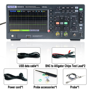 Oscilloscope numérique Hantek DSO2D10, bande passante 100 MHz, 2 canaux, 1 GSa/s, profondeur de mémoire 8 Mo, générateur de forme d'onde 1 canal, écran TFT 7 pouces - Product Image 5