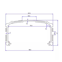 Boîtiers en aluminium anodisé Boîte Boîtier d'instruments électroniques Boîtier PCB Boîte de jonction
