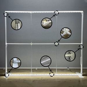 Caja de Luz LED Portátil con Marco de Aluminio sin Herramientas 2026 para <span class=keywords><strong>Textiles</strong></span>, Caja de Luz Publicitaria LED Retroiluminada para Exhibición en <span class=keywords><strong>Ferias</strong></span> Comerciales - Product Image 3