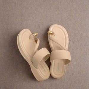 2025 New Outdoor Indoor Women's Fashionable Summer Toe <b>Slides</b> Slippers Custom Sandals <b>Small</b> Fragrance Style Hot-selling - Product Image 2