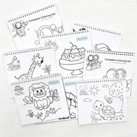 Livre de coloriage pour enfants à spirale, carton artistique 250g avec pelliculage brillant. Livre d'activités de coloriage pour la vente en gros.