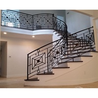 Escaliers Garde-corps Design /balustrades Fer forgé et mains courantes/balustre Métal Balcon Garde-corps Extérieur Design Graphique Villas Modernes