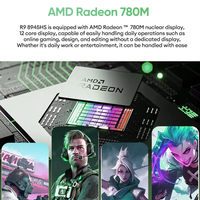 Venta caliente AMD Ry-zen 9 8945HS Gaming Desktop R7 8845HS USB4.0 2,5G LAN 2xPCIe4.0 DDR5 Oculink Gamer Mini PC Win11 NUC WiFi6