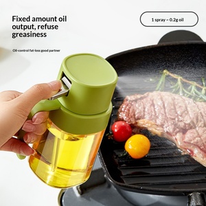 Botella pulverizadora de aceite de vidrio para freidora de aire y barbacoa, con sistema antifugas - Product Image 3