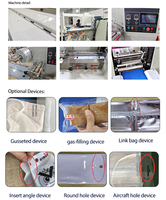 Máquina Envolvedora Automática de Película Superior con Sistema de Alimentación Automática para Empaque de Galletas, Bizcochos y Productos de Panadería