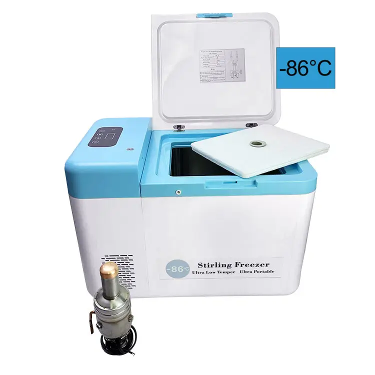 Refport kulkas Mini untuk obat Freezer portabel-86c pendingin pengaduk 12v/24v Dc kulkas Mini