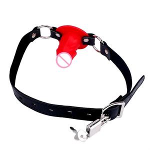 MOGlovers <span class=keywords><strong>3</strong></span> couleurs Dildo Mouth <span class=keywords><strong>Gag</strong></span> avec boucle de verrouillage Fixation orale <span class=keywords><strong>Gag</strong></span> pour pénis Fétiche SM Bondage BDSM Jouets sexuels pour couples - Product Image 1