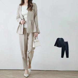 S <span class=keywords><strong>M</strong></span> L الأصلي التجارة الخارجية ثلاثة ألوان الربيع الخريف رأ طويلة الأكمام الياقة السترة تكدرت الأزياء زر بدلة الديكور - Product Image 6