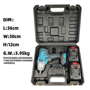 휴대용 21V 24V 고토크 브러시리스 리튬이온 4.0Ah 배터리 전동 드라이버 산업용/DIY 무선 전동 임팩트 렌치 - Product Image 3